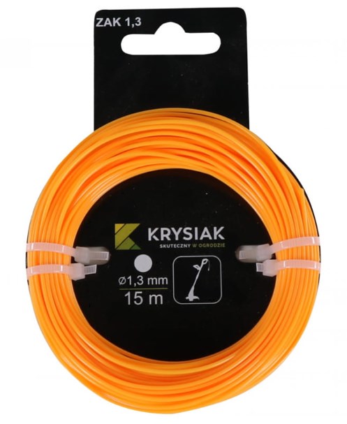 Żyłka tnąca 1,3 mm okrągła 15m z zawieszką ZAK 1,3